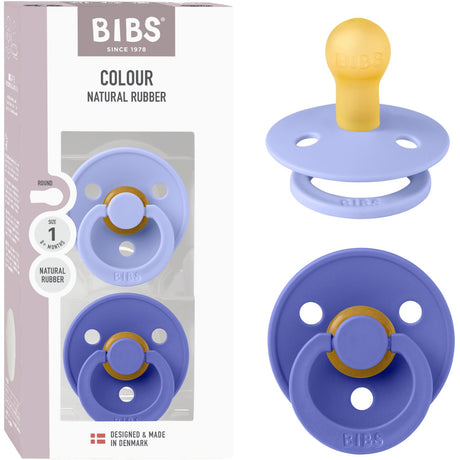 Bibs Hush/Grape Pacifier Colour 2-Pack Latex