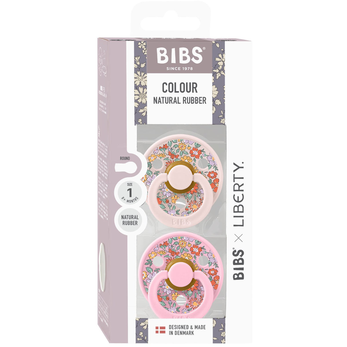 Bibs X Liberty Petal Mix Pacifier Colour 2-Pack Oscar Meadow Latex
