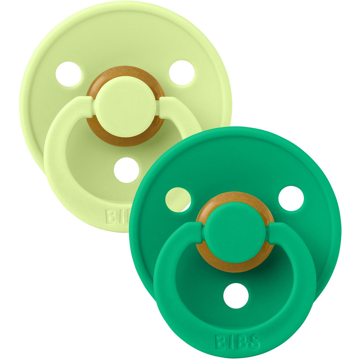 Bibs Matcha/Cactus Pacifier Colour 2-Pack Latex