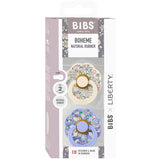 Bibs X Liberty Ivory Mix Pacifier Boheme 2-Pack Chloe Meadow Latex