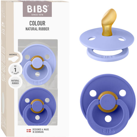 Bibs Hush/Grape Pacifier Colour 2-Pack Anatomical Latex