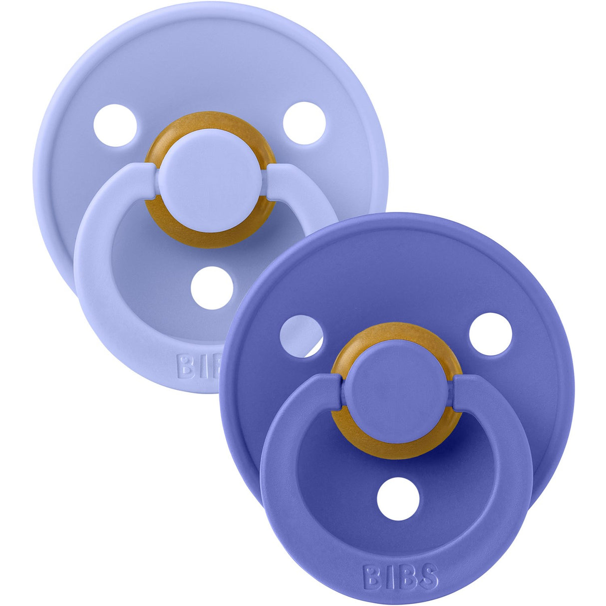 Bibs Hush/Grape Pacifier Colour 2-Pack Anatomical Latex