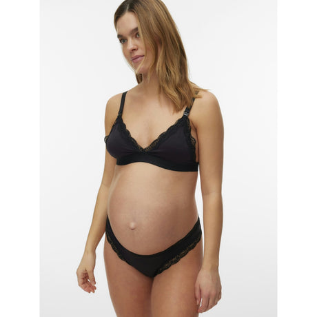 Mama;licious Black Mlreece Feed Me Bra 2F