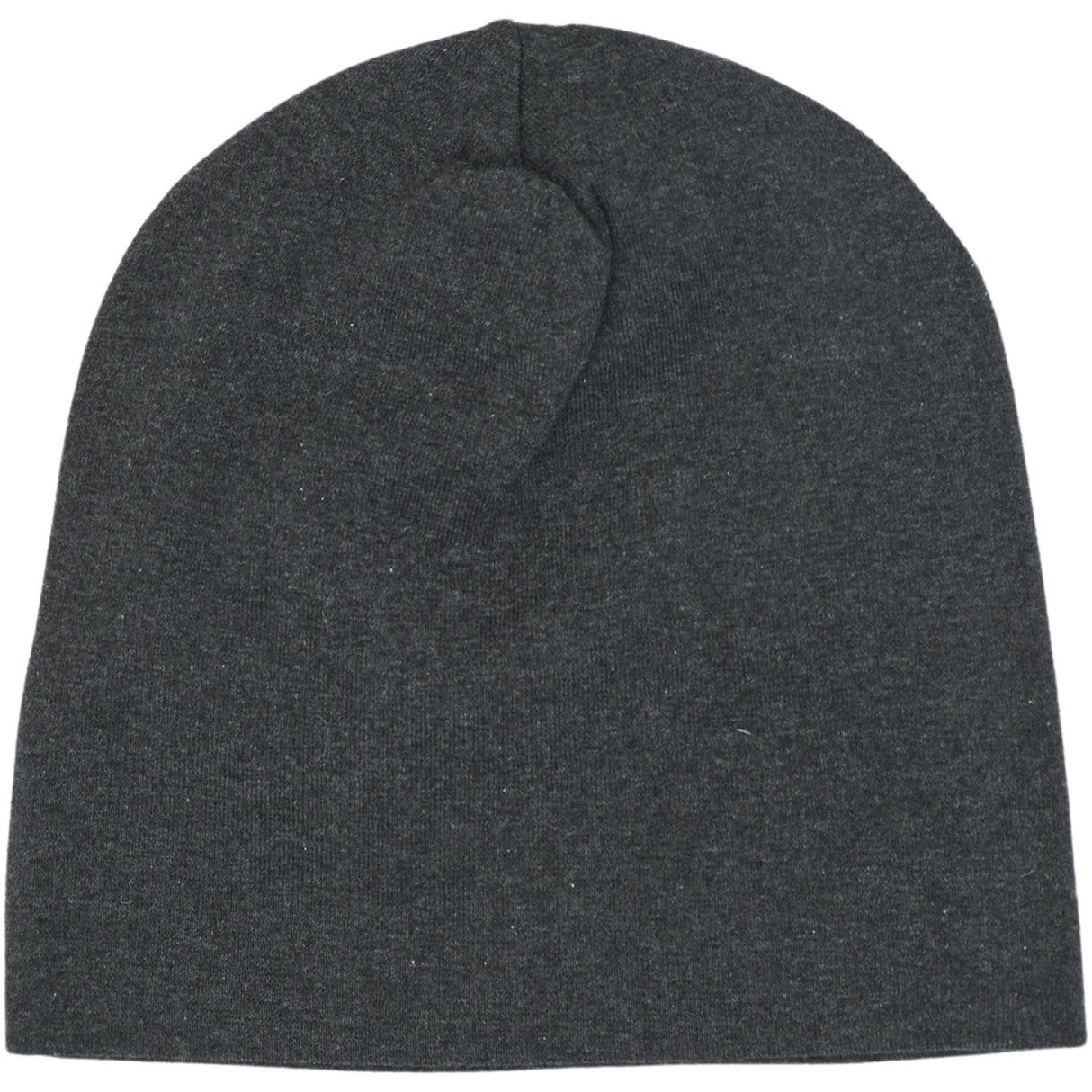 Mikk-Line Dark Grey Melange Cotton Hat - Solid