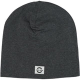 Mikk-Line Dark Grey Melange Cotton Hat - Solid