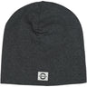 Mikk-Line Dark Grey Melange Cotton Hat - Solid