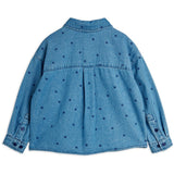 Mini Rodini Blue Lw Denim Dots AOP Ls Shirt