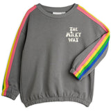 Mini Rodini Grey The Milky Way Rainbow Panel Sweatshirt