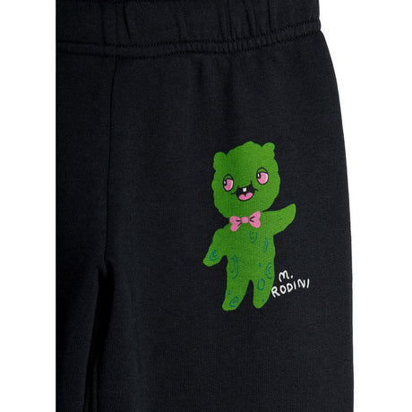 Mini Rodini Black Alien Stripe Sp Sweatpants