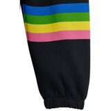 Mini Rodini Black Alien Stripe Sp Sweatpants