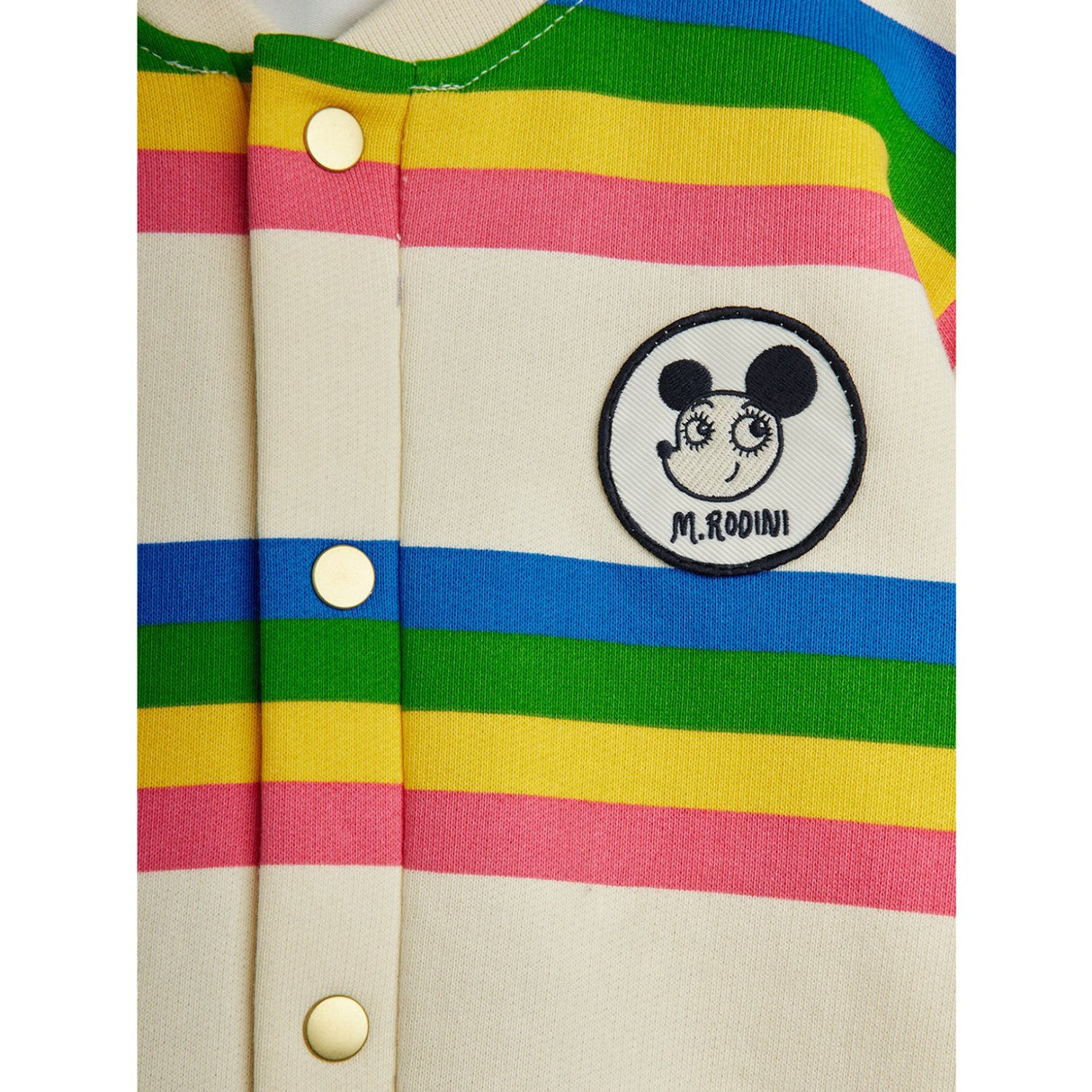 Mini Rodini Multi Ritzratz Stripe Baby Onesie