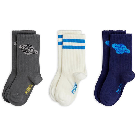 Mini Rodini Multi Planet 3-Pack Socks