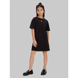 Calvin Klein 1716 Black Ck Monogram Tee Dress