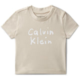 Calvin Klein Oatmeal Ck Logo Ss T-Shirt
