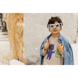 Mini Rodini Blue Lw Denim Dots AOP Ls Shirt