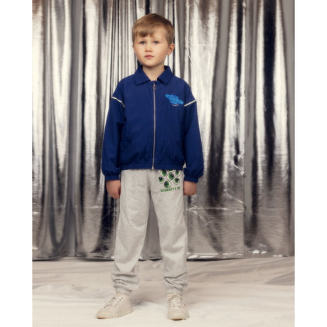 Mini Rodini Blue Planet Emb Nylon Jacket