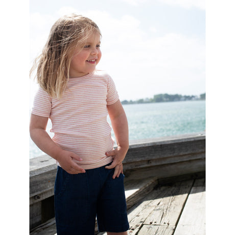 Serendipity Coral/Offwhite T-Shirt Stripe