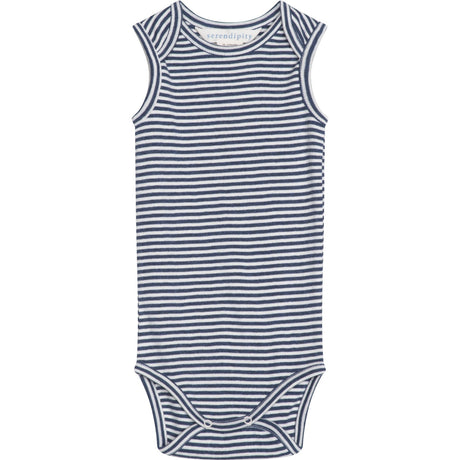 Serendipity Navy/Offwhite Baby Tank Stripe