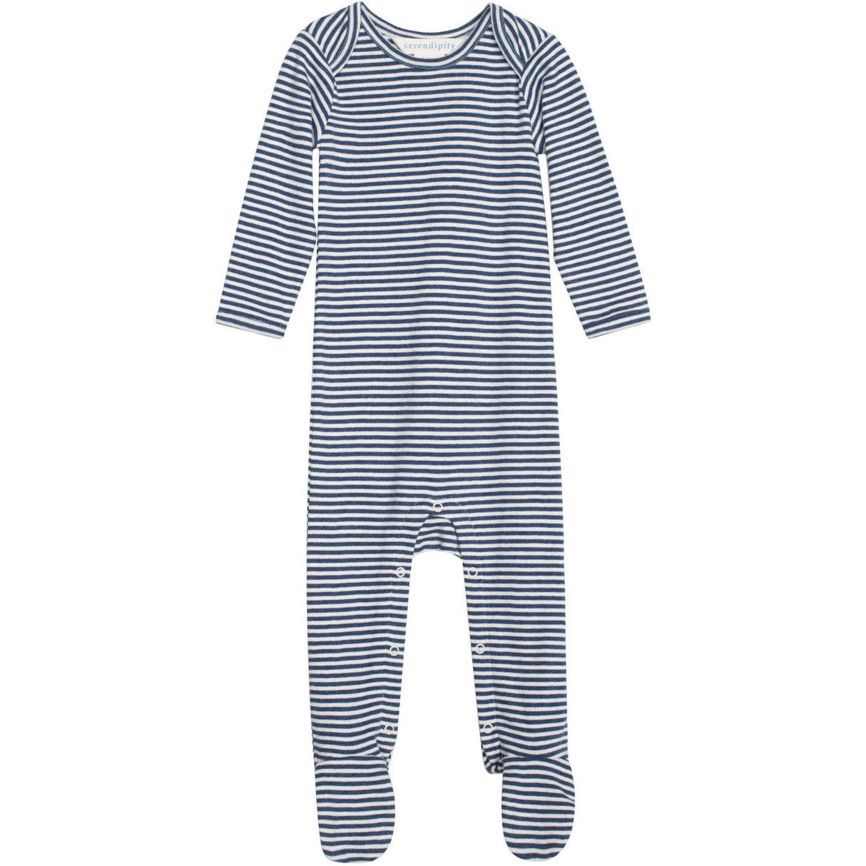 Serendipity Navy/Offwhite Baby Suit Stripe