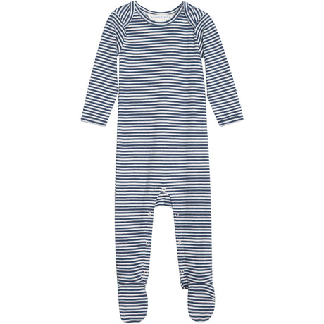 Serendipity Navy/Offwhite Baby Suit Stripe