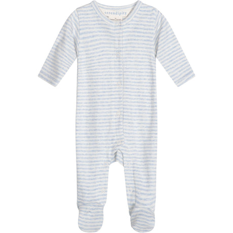 Serendipity Mist/Offwhite Newborn Stripe Suit