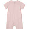Serendipity Coral/Offwhite Baby Short Suit Stripe