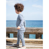 Serendipity Navy/Offwhite Slim Blouse Stripe