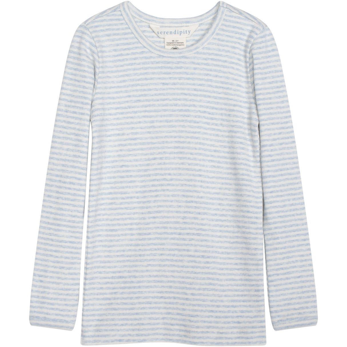 Serendipity Mist/Offwhite Slim Blouse Stripe