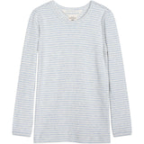 Serendipity Mist/Offwhite Slim Blouse Stripe