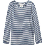 Serendipity Navy/Offwhite Slim Blouse Stripe
