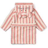 LIEWOOD Coral Blush / Creme De La Creme Stripe Lily Bathrobe