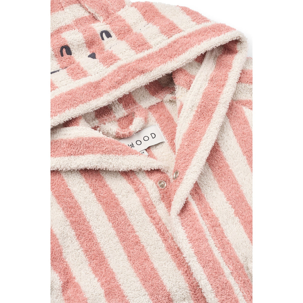 LIEWOOD Coral Blush / Creme De La Creme Stripe Lily Bathrobe