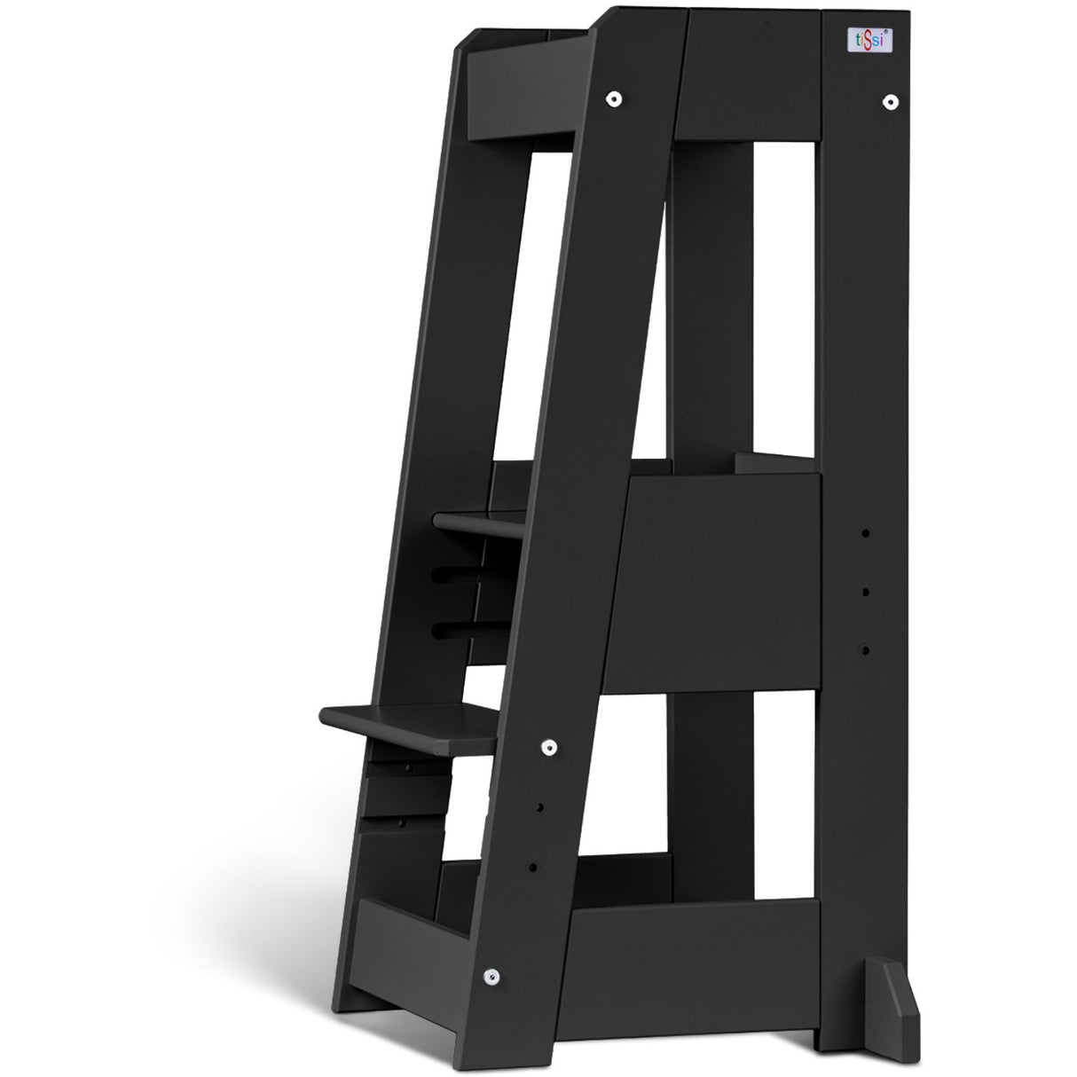 tiSsi® Black Laquer Felix Learning Tower Massiv Beech