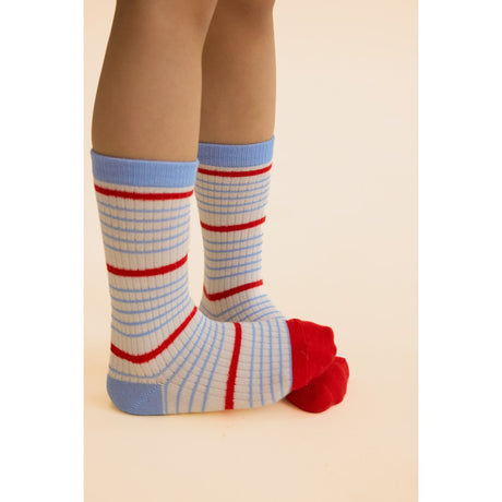 Flöss Blue Stripe Mix 2-pack Vilde Socks 2-pack