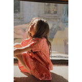 Flöss Red-pink Berry Gingham Molly Pineberry Dress