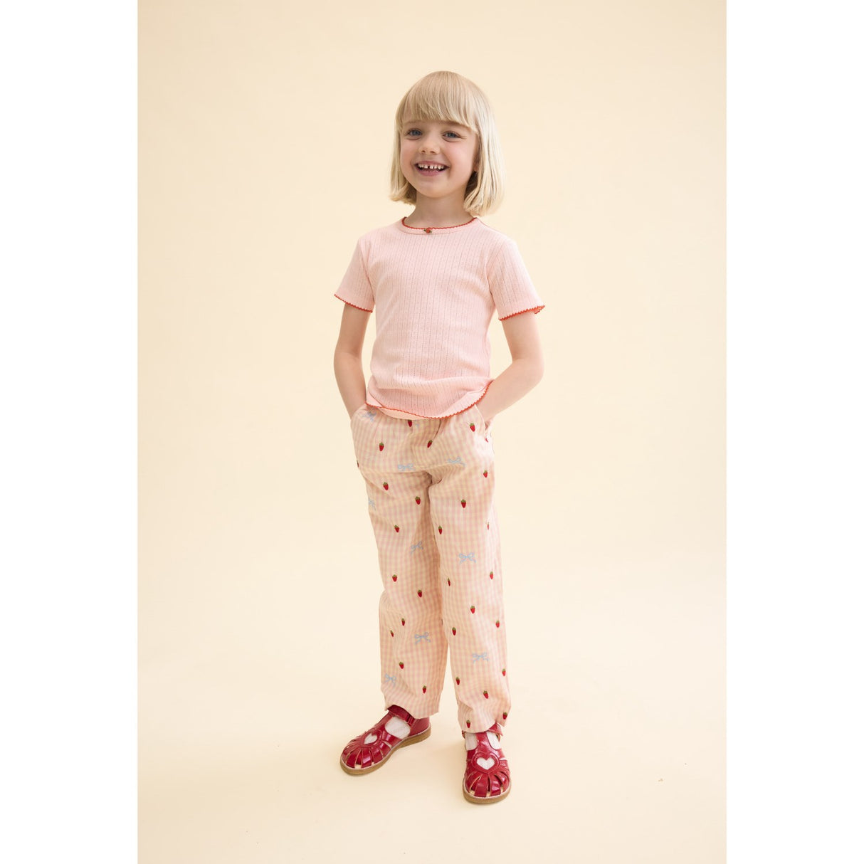 Flöss Soft Rose Liva SS Pointelle Blouse