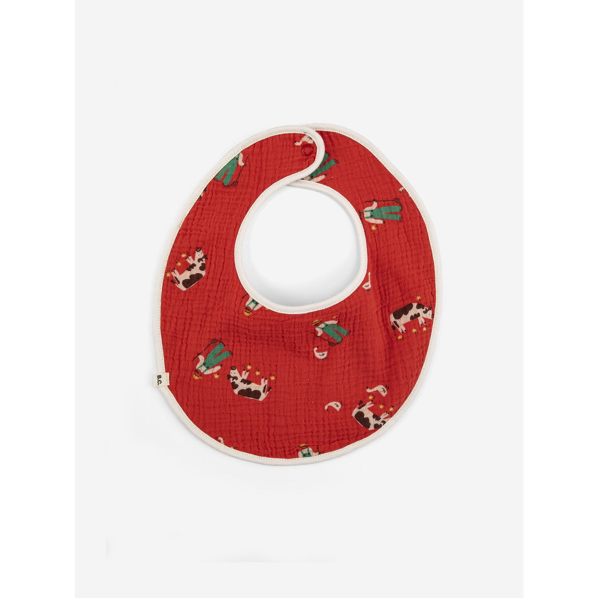 Bobo Choses Red Adventure Farm Bib Set X2