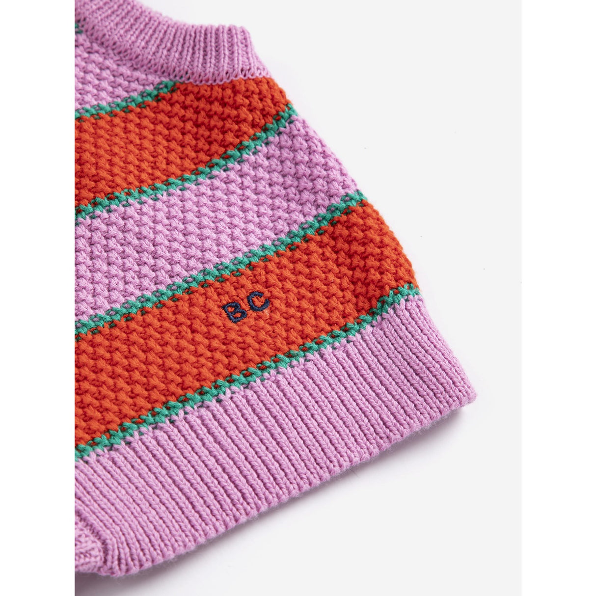 Bobo Choses Purple Bc Striped Knitted Vest