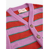 Bobo Choses Purple Bc Striped Knitted Vest