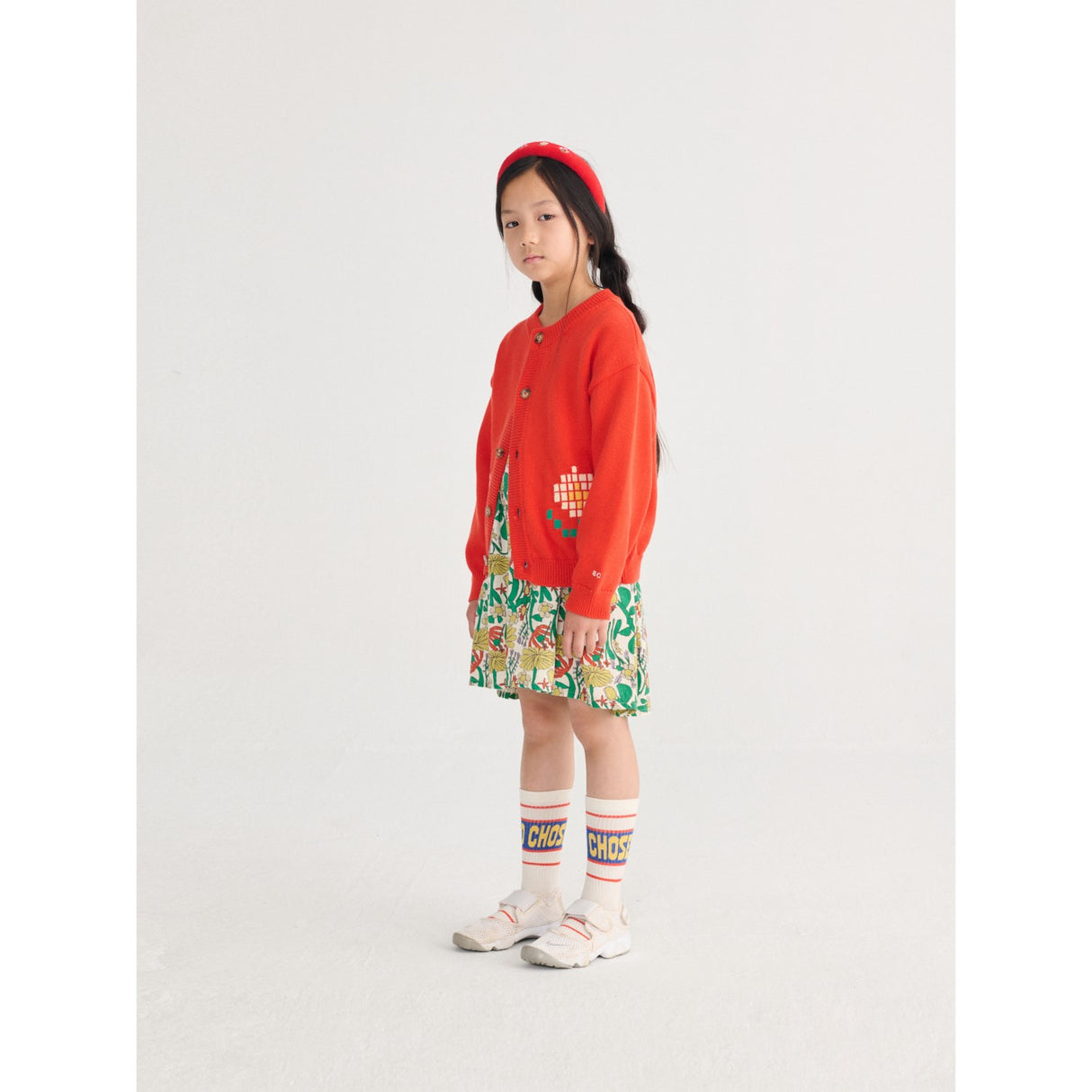 Bobo Choses Offwhite Color Herbalist All Over Woven Dress