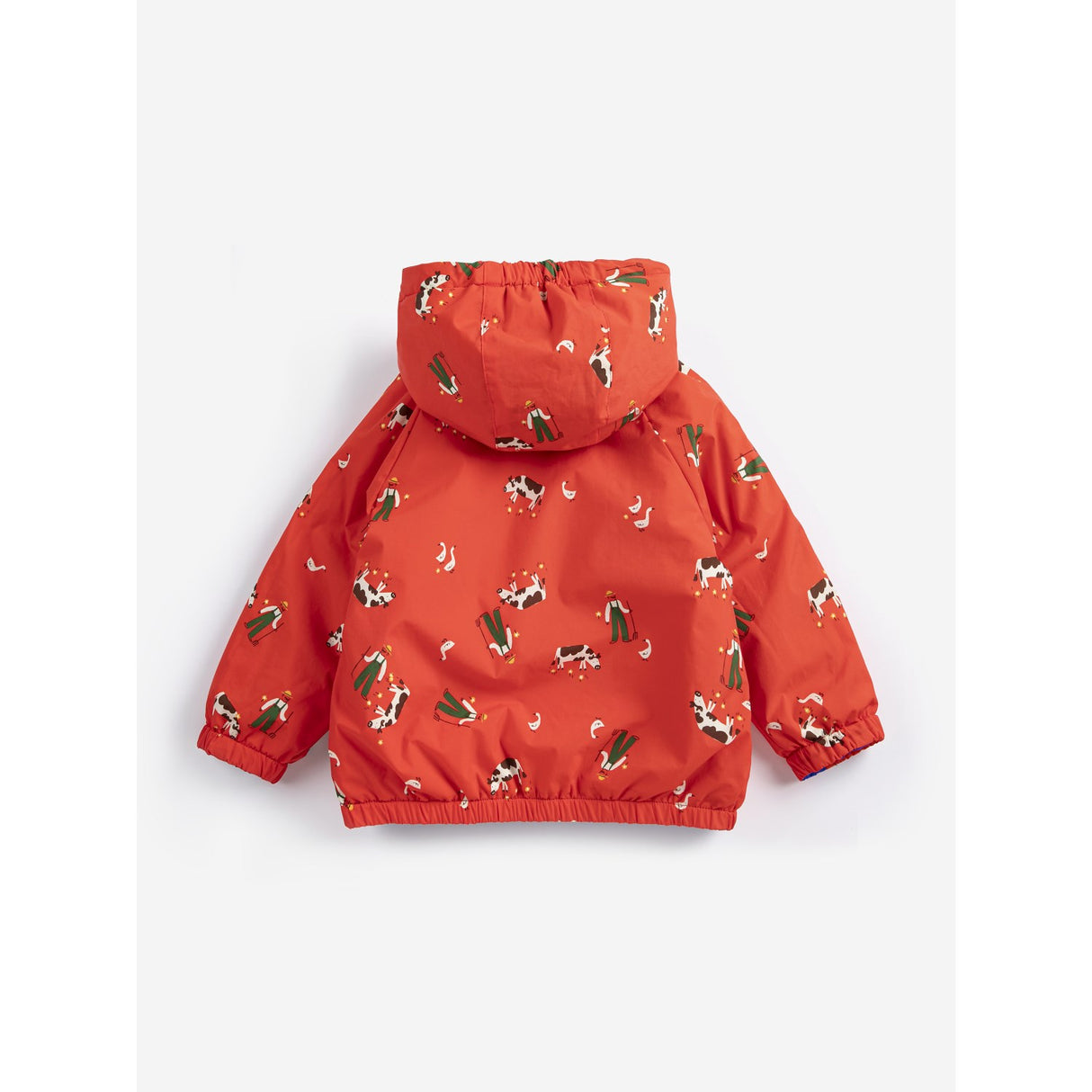 Bobo Choses Red Farm Adventure All Over Reversible Anorak