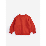 Bobo Choses Red Pixel Daisy Cardigan
