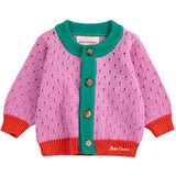 Bobo Choses Multicolor Color Block Open Work Cardigan
