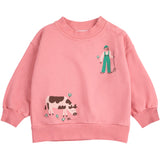 Bobo Choses Pink Farm Adventure Sweatshirt