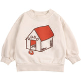 Bobo Choses White Pickles Is At Home Sweatshirt