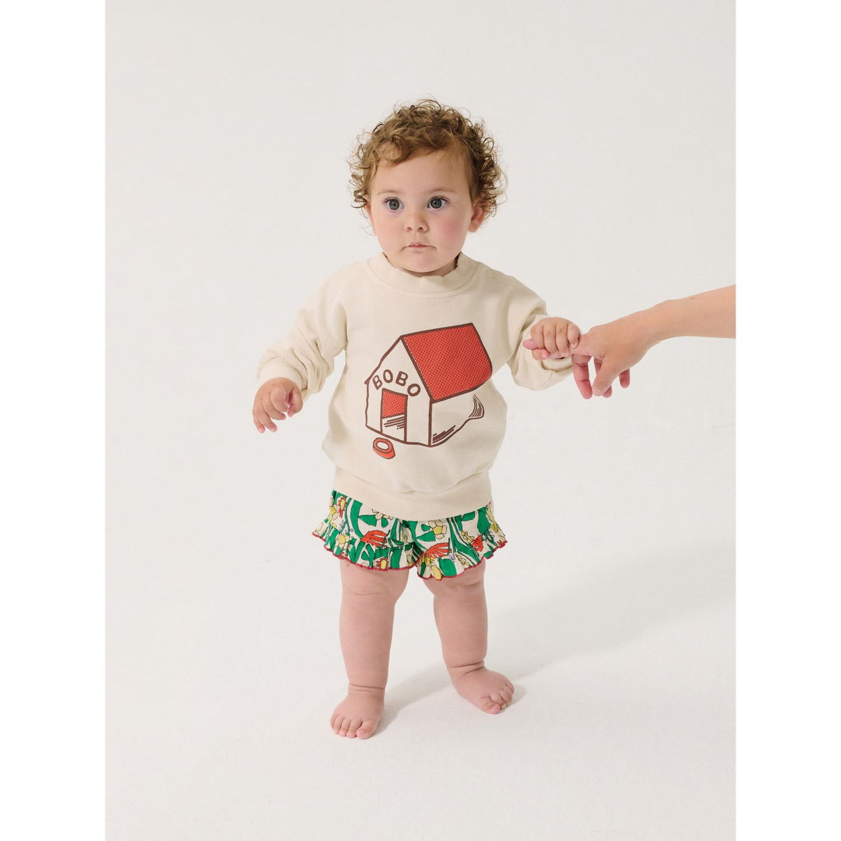Bobo Choses White Pickles Is At Home Sweatshirt