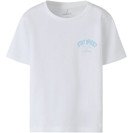 Name It Bright White Nmffilina Ss Nreg Top