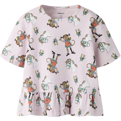 Name It Cradle Pink Nmfmara Pippi Ss Nreg Top Sky