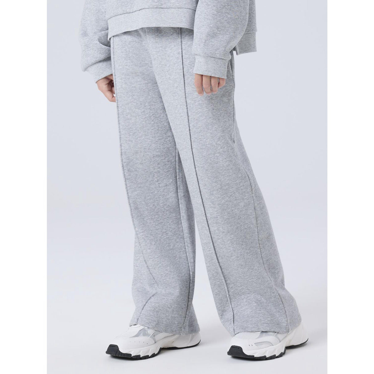 Name It Light Grey Melange Nkfnillina Wide Swe Pants Bru Pb