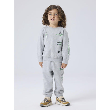 Name It Grey Melange Nmmnilius Nreg Swe Pants Bru Pb